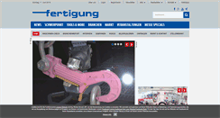 Desktop Screenshot of fertigung.de
