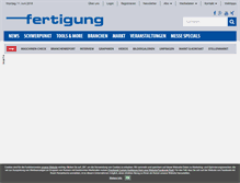 Tablet Screenshot of fertigung.de